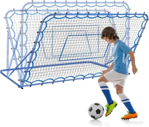 Soccer Rebounder Net, Quick-Switch Angle Soccer Training for Control, Passing Practice, Easy Setup Rebounder Gifts Aids & Equipment for Kids,Teens & Adults