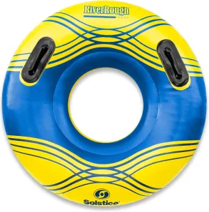 SOLSTICE Super Chill Inflatable River Raft Float Tube Series 1-6 Person With Cupholders Cooler Mesh Bottom Backrest Grab Handles Tie On Rope For River Lake Ocean Pool Floating Snow Heavy Duty Material