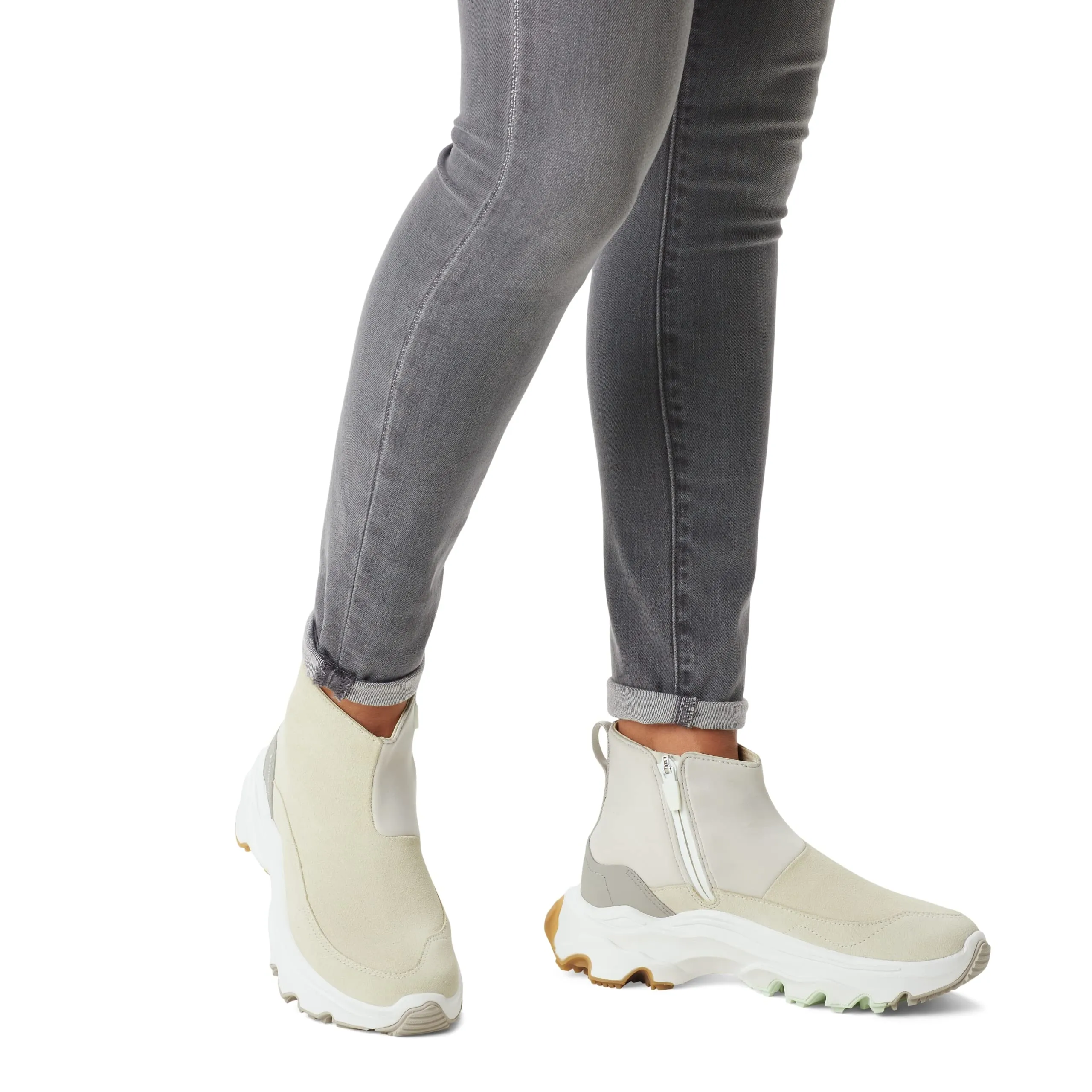 Sorel Women's Kinetic Breakthru Acadia Waterproof Shoe - Chalk, Sea Salt - Size 8