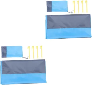 Sosoport 2pcs Family-Friendly Picnic Blanket Waterproof Outdoor Mat Foldable Camping Blanket Large Ground Cloth for Outdoor Activities