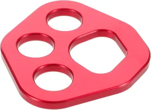 Sosoport Outdoor Climbing Gear Aluminum Rigging Plate for Climbers 4-Hole Force Divider Plate Ascender Rock Climbing Equipment