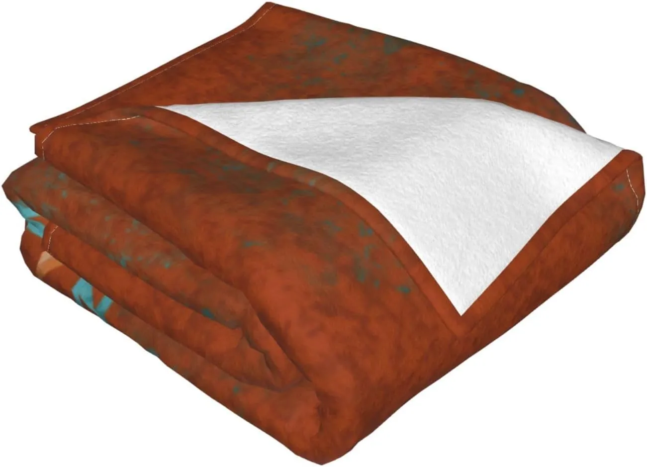 Southwest Canyons Diamond 80"X60" Flannel Blanket - 100% Soft Polyester, Lightweight and Warm, Suitable for Families, Camping, Travel