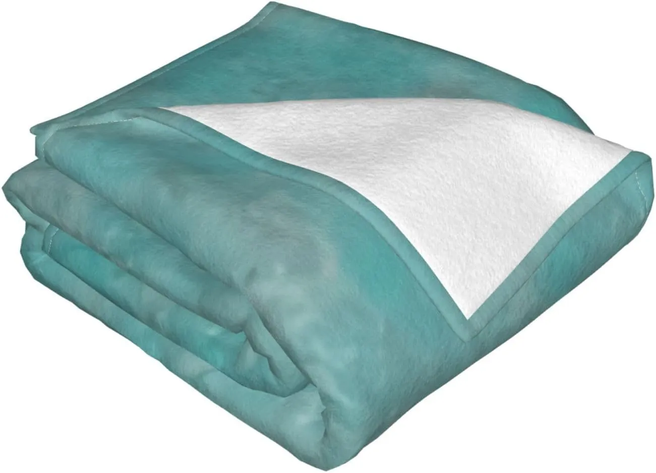 Southwest Turquoise 60"X50" Flannel Blanket - 100% Soft Polyester, Lightweight and Warm, Suitable for Families, Camping, Travel
