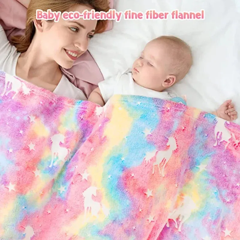 Spacer Glow in The Dark Soft Cozy Luminous Throw Blanket