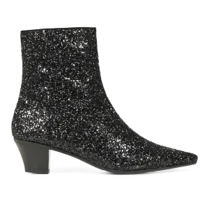 Sparkling glitter ankle boot