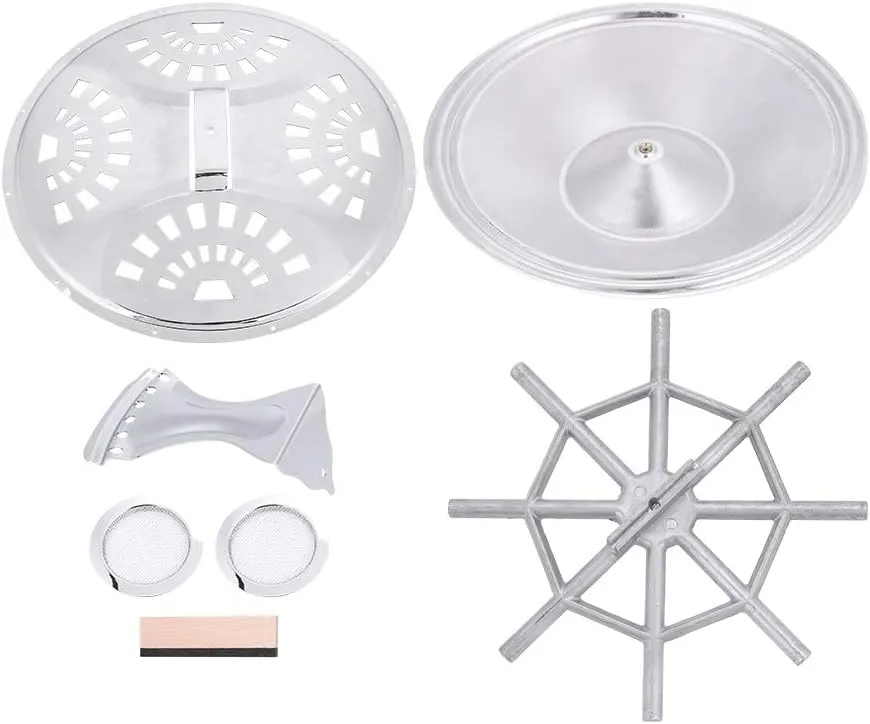 Spider Bridge Tailpiece Set for Dobro Resonator Guitar Parts, Resonator Guitar Kit, Dobro Resonator Guitar Replacement Parts, Bridge Soundhole Cover Resonator Tailpiece Accessory