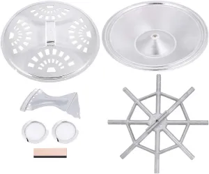 Spider Bridge Tailpiece Set for Dobro Resonator Guitar Parts, Resonator Guitar Kit, Dobro Resonator Guitar Replacement Parts, Bridge Soundhole Cover Resonator Tailpiece Accessory
