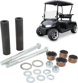 Spindle Pin Tube Bushing: Replaces 70745G01, 614034, Fits e Z GO Gas Electric TXT PDS 2001 Up, Kingpin Tube Kit Metal,