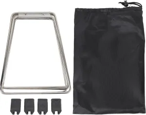 Stainless Steel Foldable Cooler Stand, Portable Outdoor Stable Support for Wet Conditions and Damp Disturbance Prevention, Quick Setup Design