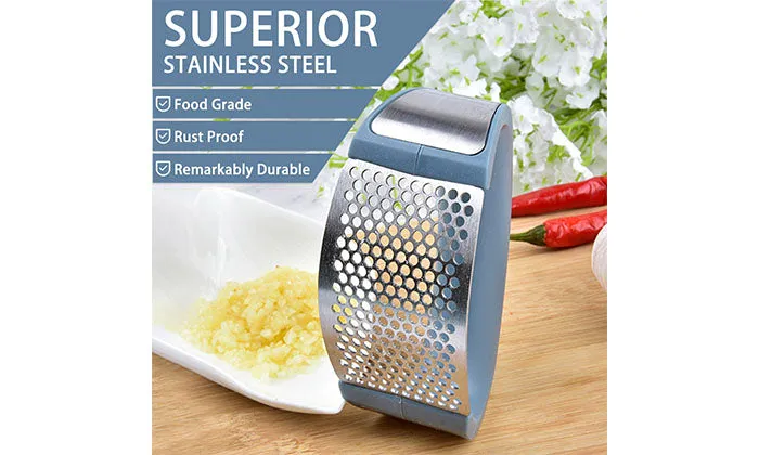 Stainless Steel Garlic Crusher
