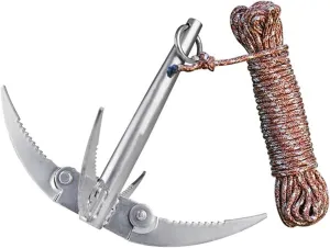 Stainless Steel Kayak Folding Anchor Kit Fishing Tool Outdoor Adventure Rock Climbing Tool