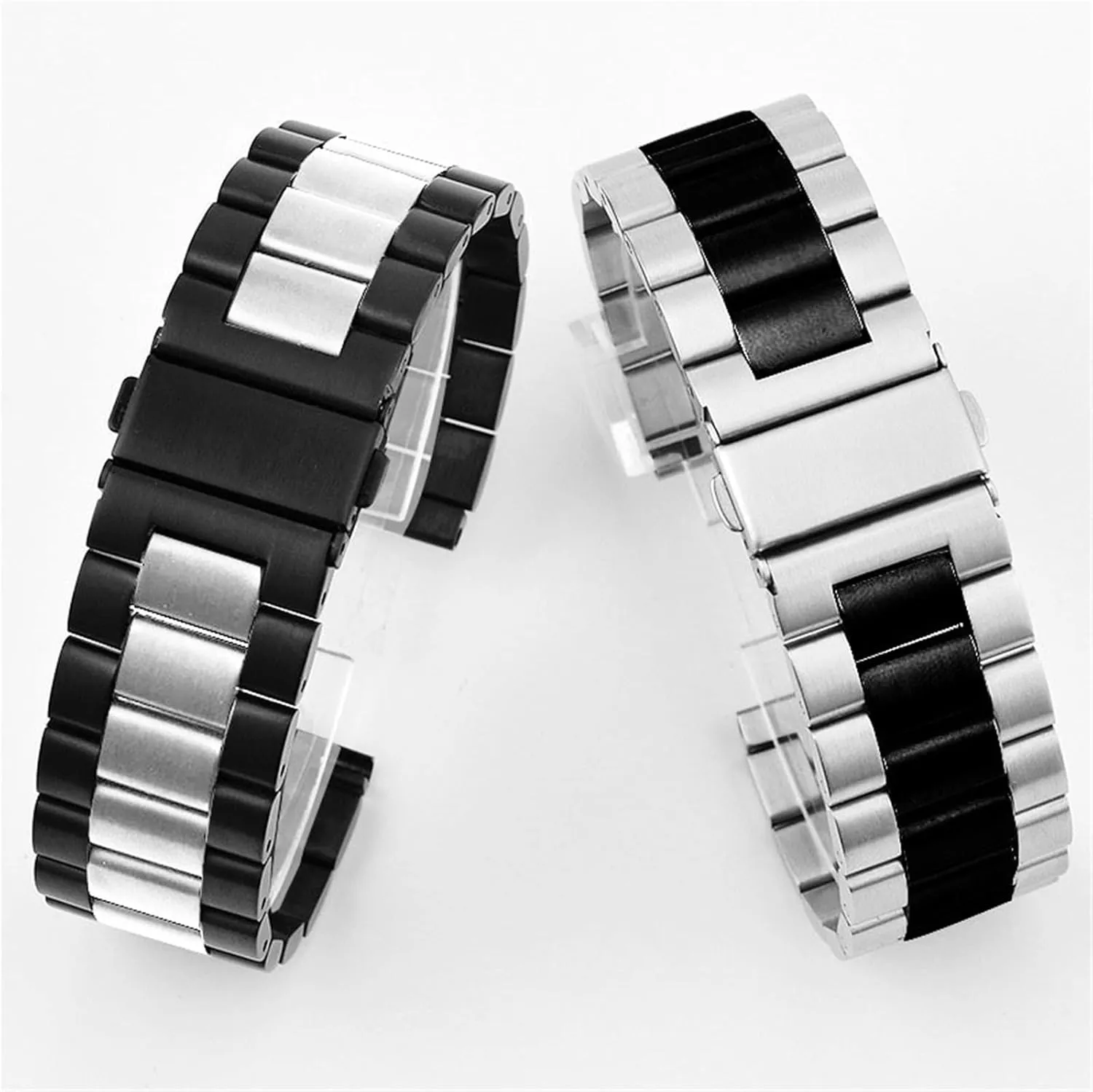 Stainless Steel Metal Replacement Watchbands 18mm 20mm 22mm 24mm Men Woman Universal Quick Release Strap