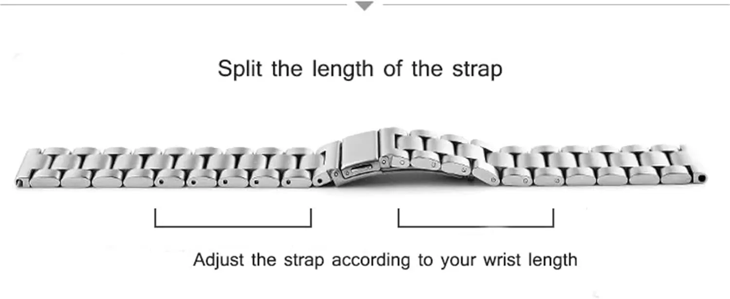 Stainless Steel Metal Replacement Watchbands 18mm 20mm 22mm 24mm Men Woman Universal Quick Release Strap