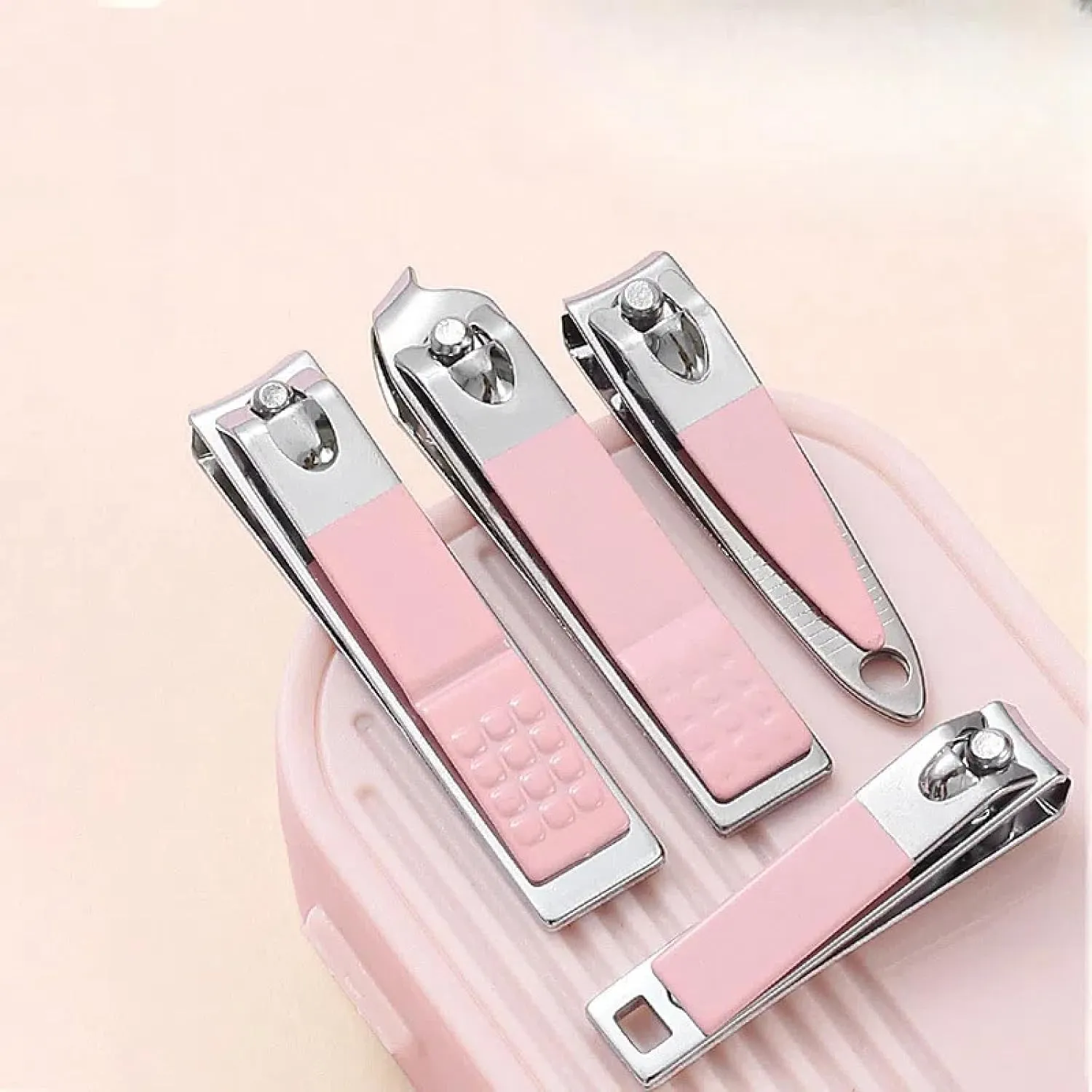 Stainless Steel Nail Clippers 14-Piece Set for Home Manicure and Manicure