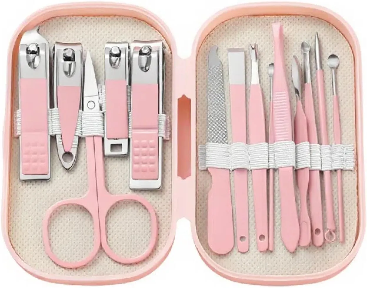 Stainless Steel Nail Clippers 14-Piece Set for Home Manicure and Manicure