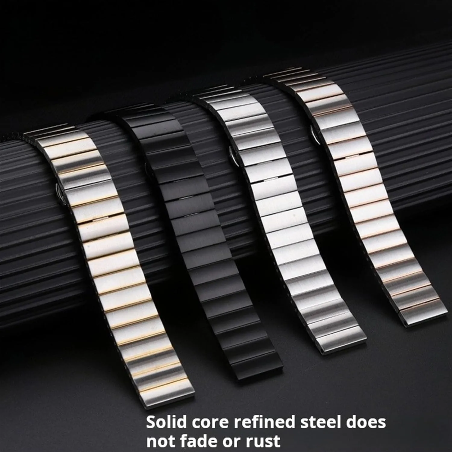 Stainless Steel Strap Women's Bracelet 18m Replacement Wristband Suitable for Smart Watch Quartz Watch Band Universal Accessories