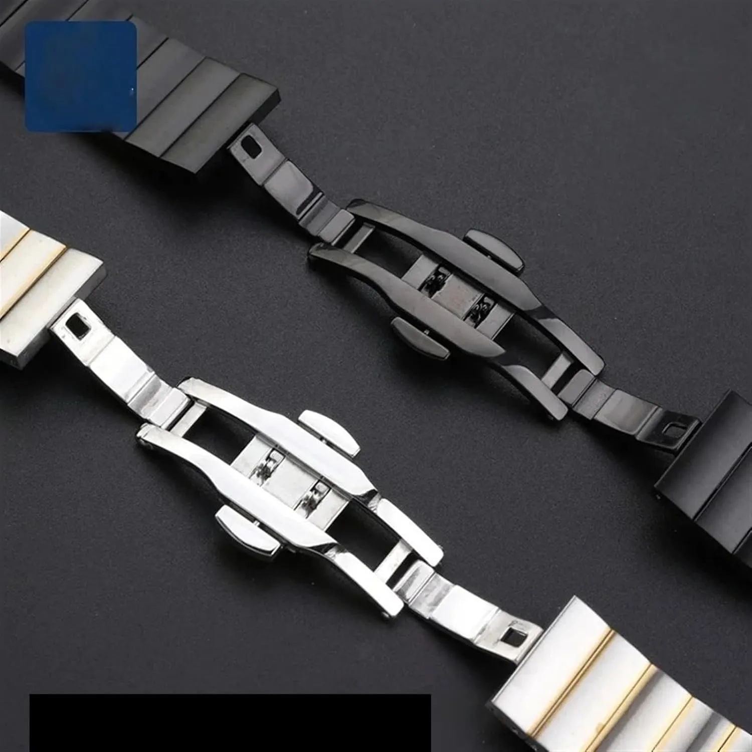 Stainless Steel Strap Women's Bracelet 18m Replacement Wristband Suitable for Smart Watch Quartz Watch Band Universal Accessories