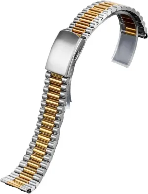 Stainless Steel Watch Band 10mm 12mm 14mm 16mm Universal Metal Watch Band for Smart Watch Quartz Watch Men Women Silver Gold Bracelet