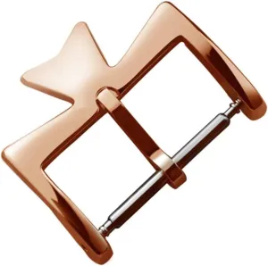 Stainless Steel Watch Clasp For VC Vacheron Watch Strap Buckles Constantin Silvery Golden Rose gold Metal Pin Clasp 16MM 18MM (Color : Rose gold, Size : 18mm)