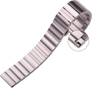 stainless steel watchbands 16mm 18mm 20mm 22mm silver black metal watch band strap