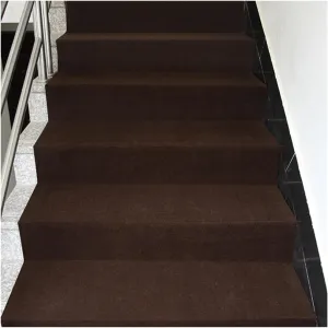 Stair Treads Carpet, Full Roll Self-Adhesive Stair Pads, Home Staircase Decoration Anti-Skid Safety Stair Rugs, Kids Elders Pets Friendly Step Floor Mat, Step Protector (Color : D(Width:47.2