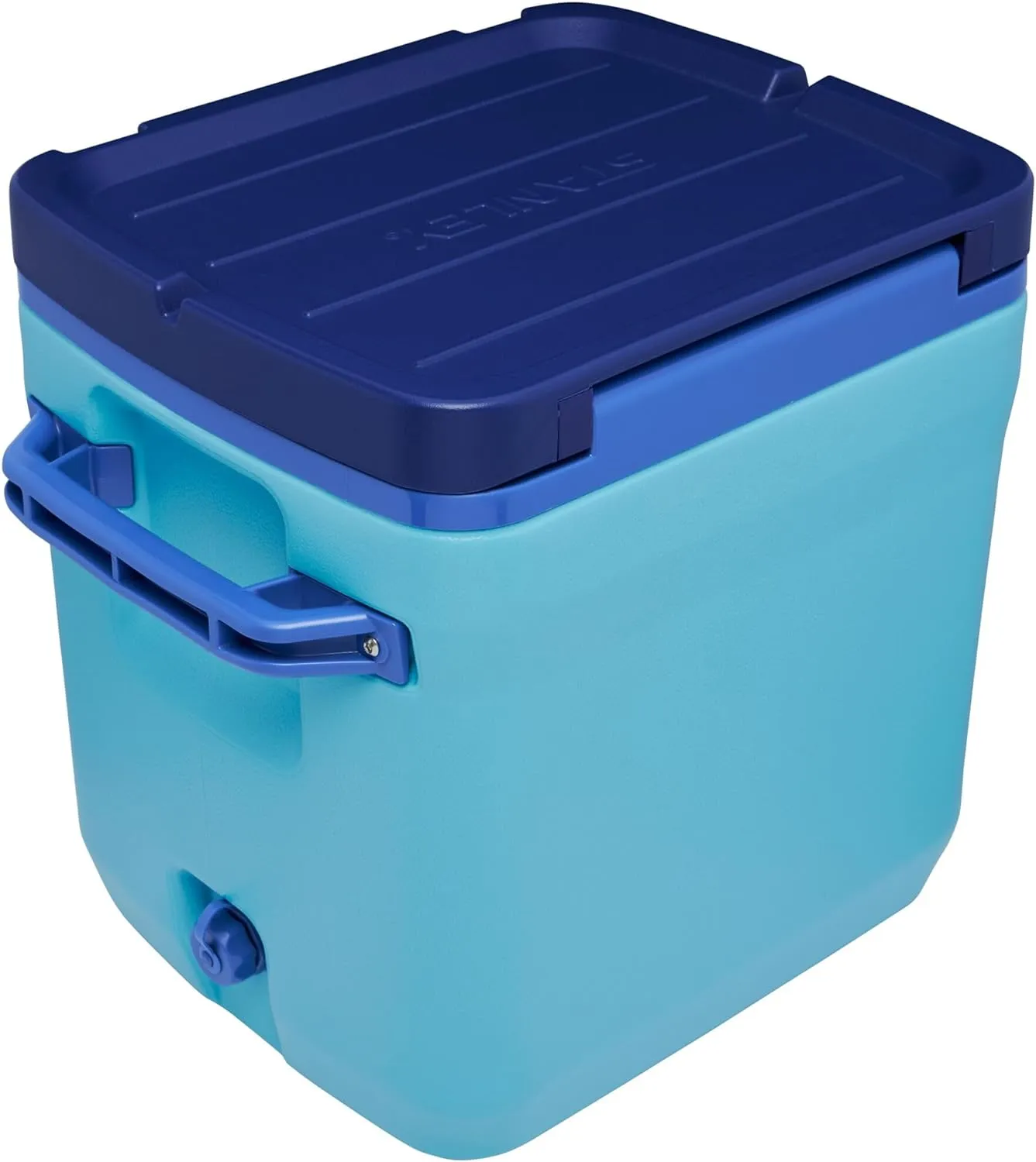 Stanley Adventure Outdoor Cooler 30 qt | Heavy Duty Outdoor Camping Cooler with Easy Carry Side Handles | 4 Days Cooling Ice Chest for 40 Cans | Flat Top Doubles as Seat | BPA-Free | Pool