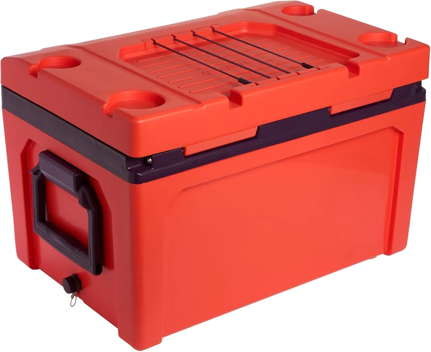 Stanley Adventure Outdoor Cooler 50 qt | Heavy Duty Outdoor Camping Cooler with Easy Carry Side Handles | 6 Days Cooling Ice Chest for 82 Cans | Flat Top Doubles as Seat | BPA-Free | Tigerlily Plum