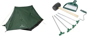 Stansport Eagle Backpacking Tent - Forest Green & Stansport Tent Essentials Kit