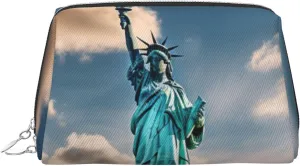Statue Of Liberty In Nyc Travel-Ready Toiletry Bag, Compact Makeup Organizer For Women