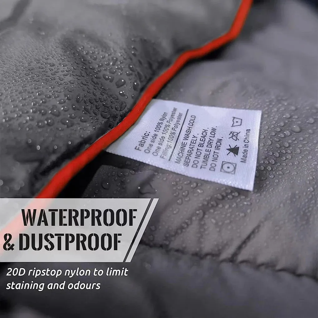 Stay Cozy Anywhere Outdoor Travel Blanket For Cold Weather Down Camping Blanket Wearable Waterproof grey