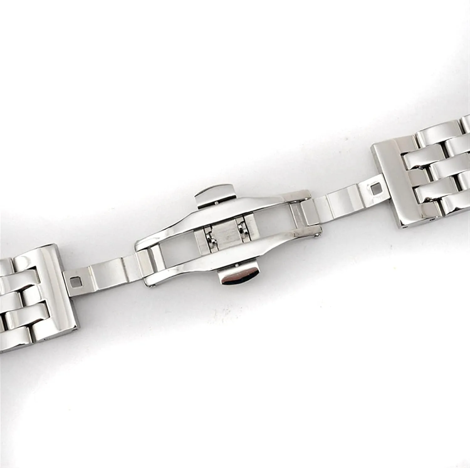 Strap 20mm, 22mm, 24mm, 26mm Black/silver Steel Quick Release Link Replacement Strap Men's And Women's Business Watches