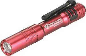 Streamlight 66605 MicroStream 250-Lumen EDC Ultra-Compact Flashlight with USB Rechargeable Battery, Box, Red