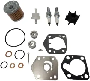 Suzuki Marine Outboard Motor Maintenance Kit for DF8A/DF9.9A, Water Pump Repair, Filters, Spark Plugs, 2010-Current Models