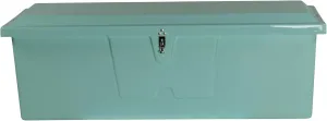 Taylor Made Stow N’ Go Standard Fiberglass Dock Box, Medium (24" H X 72" W X 23" D), Seafoam Green, Smooth Interior Finish, Lockable Latch, Stainless-Steel Hardware - 83552SF