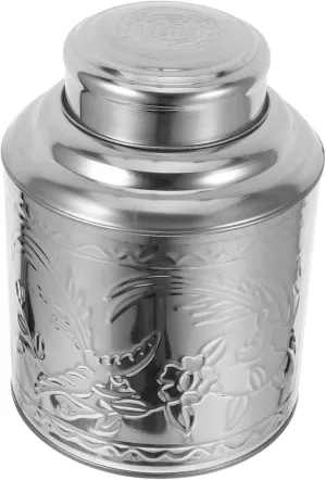 Tea Leaf Canisters for Countertop Airtight Tea Storage Jars in Stainless Steel