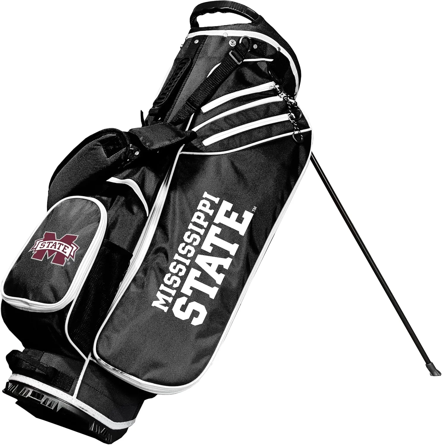 Team Golf NCAA Team Golf NCAA Birdie Stand Golf Bag, Lightweight, 14-Way Club Divider, Spring Action Stand, Insulated Cooler Pocket, Velcro Glove and Umbrella Holder & Padded Handles
