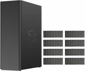 TERRAMASTER F8 SSD Plus NAS - 8Bay All SSD NAS Storage Core i3 8-Core 8-Thread CPU, 16GB DDR5 RAM, 10GbE Port, 8 Heat Sinks Included, Palm-Sized Network Attached Storage Peak Performance (Diskless)