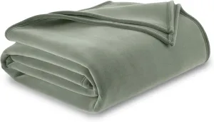 The Original Vellux Blanket - Soft, Warm, Insulated, Pet-Friendly, Home Bed & Sofa - Moss, Twin 66 x 90"