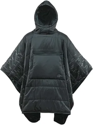 Therm-a-Rest Honcho Poncho Wearable Hoodie Blanket, Black Forest Print