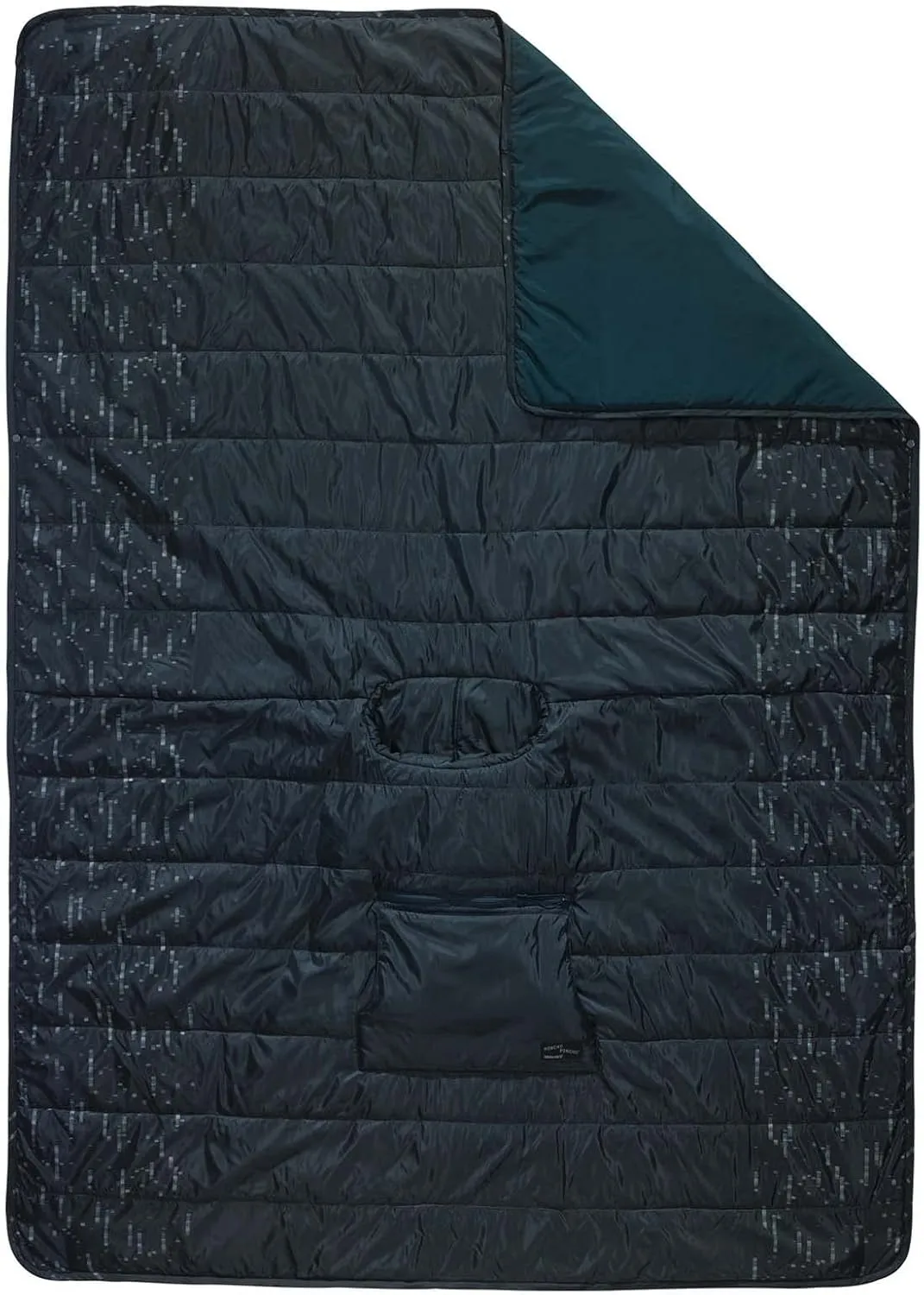 Therm-a-Rest Honcho Poncho Wearable Hoodie Blanket, Black Forest Print