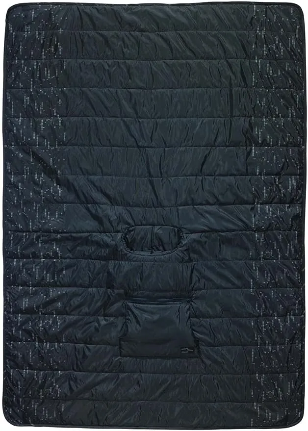 Therm-a-Rest Honcho Poncho Wearable Hoodie Blanket, Black Forest Print