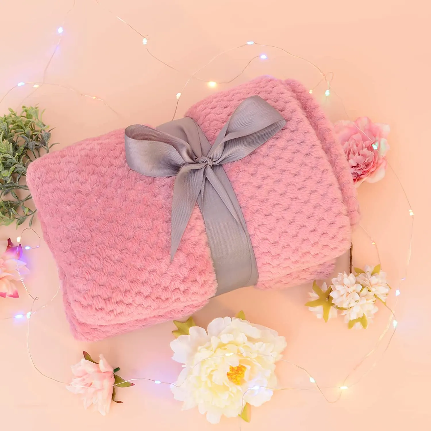 Thinking of you Feel Better Self Care Sympathy Gifts Box with Blanket Coffee Tumbler for Women Friends