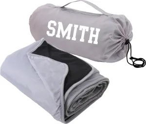 Threadart Personalized Outdoor Rainproof & Windproof Thick Stadium Blanket | for Camping, Picnic, Sports, Festivals, Football, Baseball, Concerts, Parks, Beach 55" x 79"