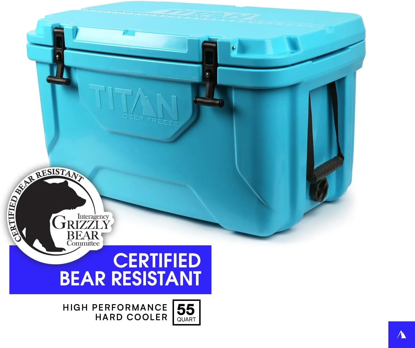 Titan Hard Ice Chest Cooler Roto Cooler with Microban Protection and Deep Freeze Insulation