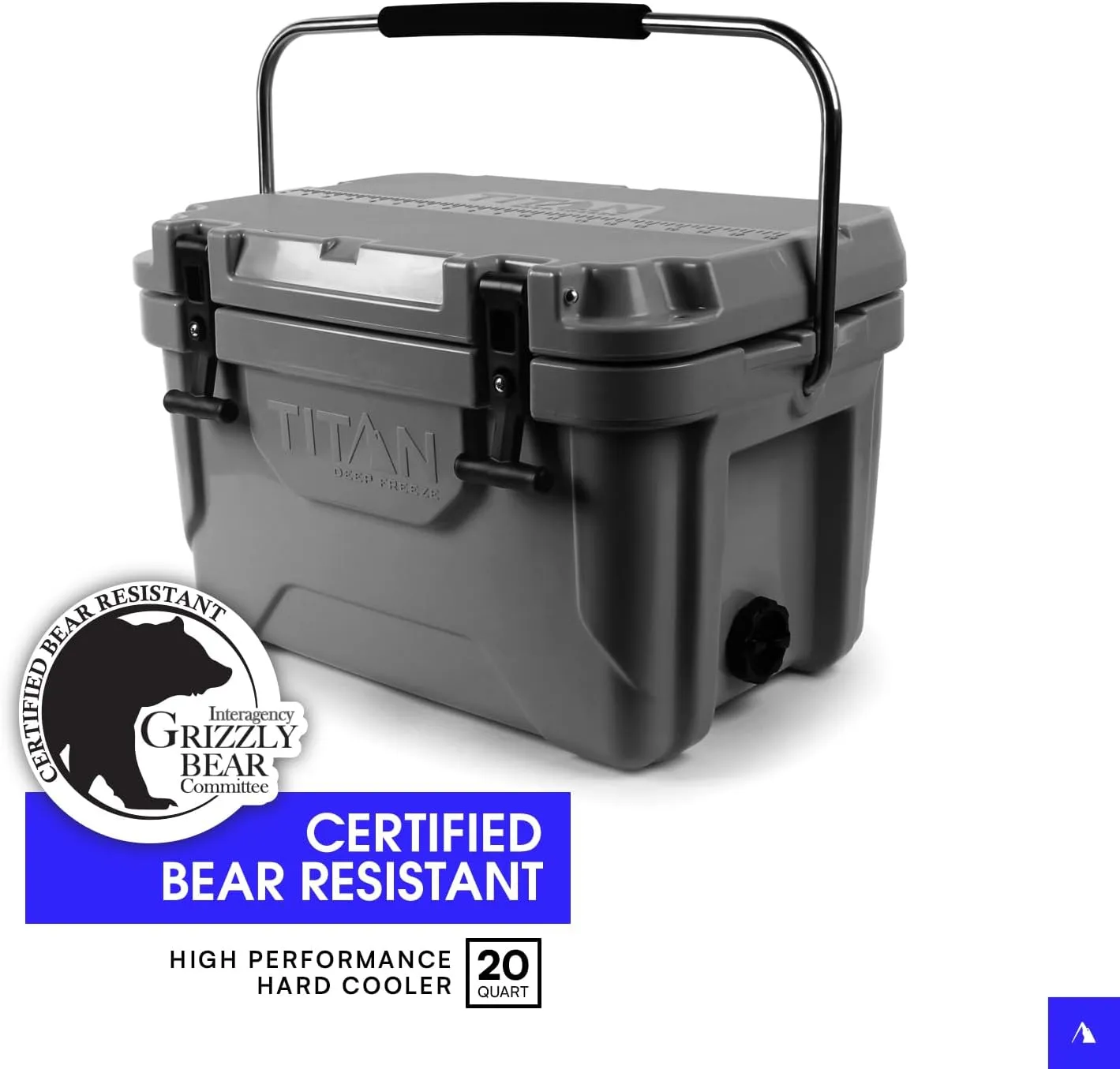 Titan Hard Ice Chest Cooler Roto Cooler with Microban Protection and Deep Freeze Insulation