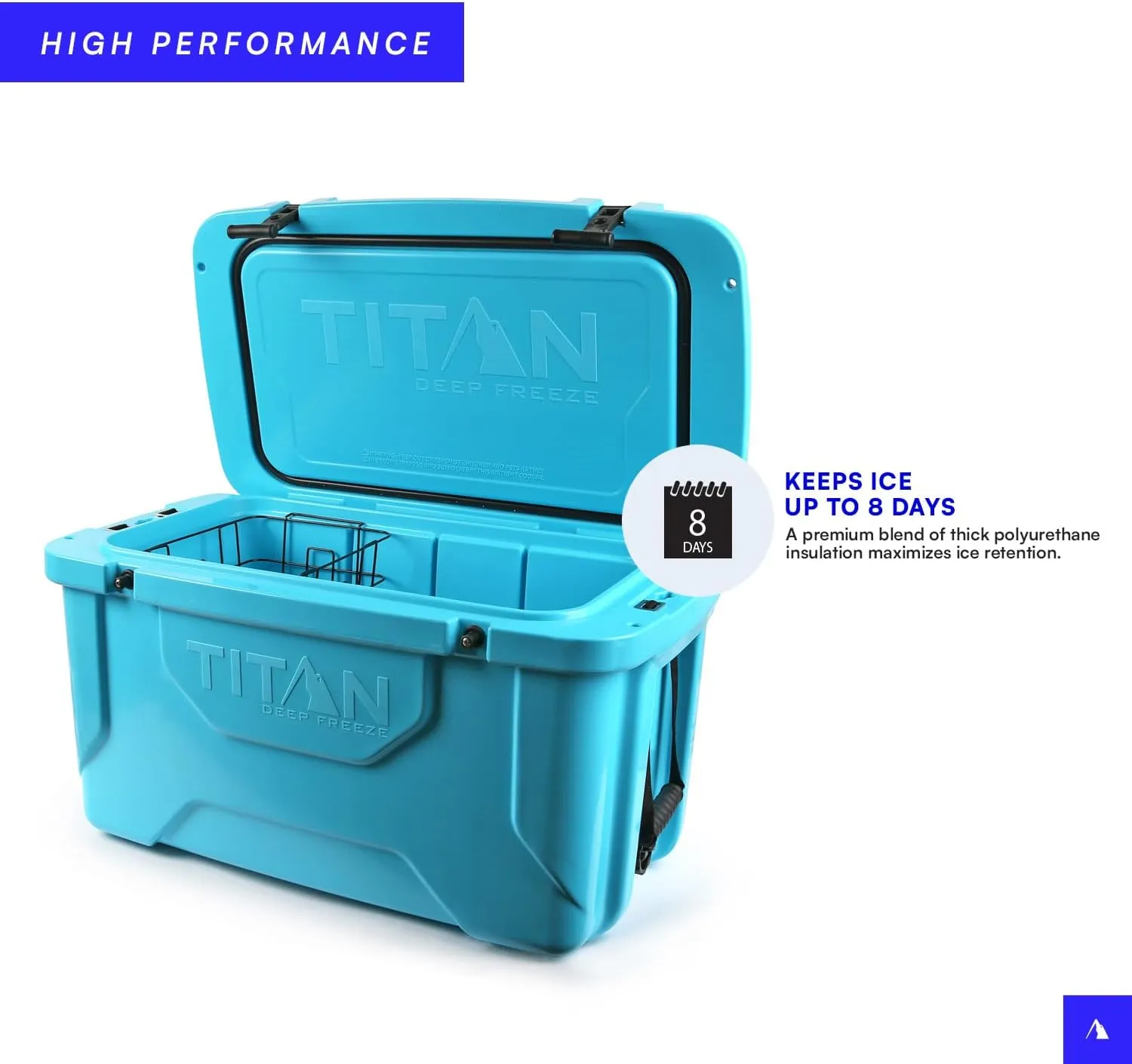 Titan Hard Ice Chest Cooler Roto Cooler with Microban Protection and Deep Freeze Insulation