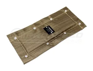 Torque Solution Titanium Thermal Heat Shield - Universal Exhaust Pipe and Catalytic Converter Blanket 6 X 13 in