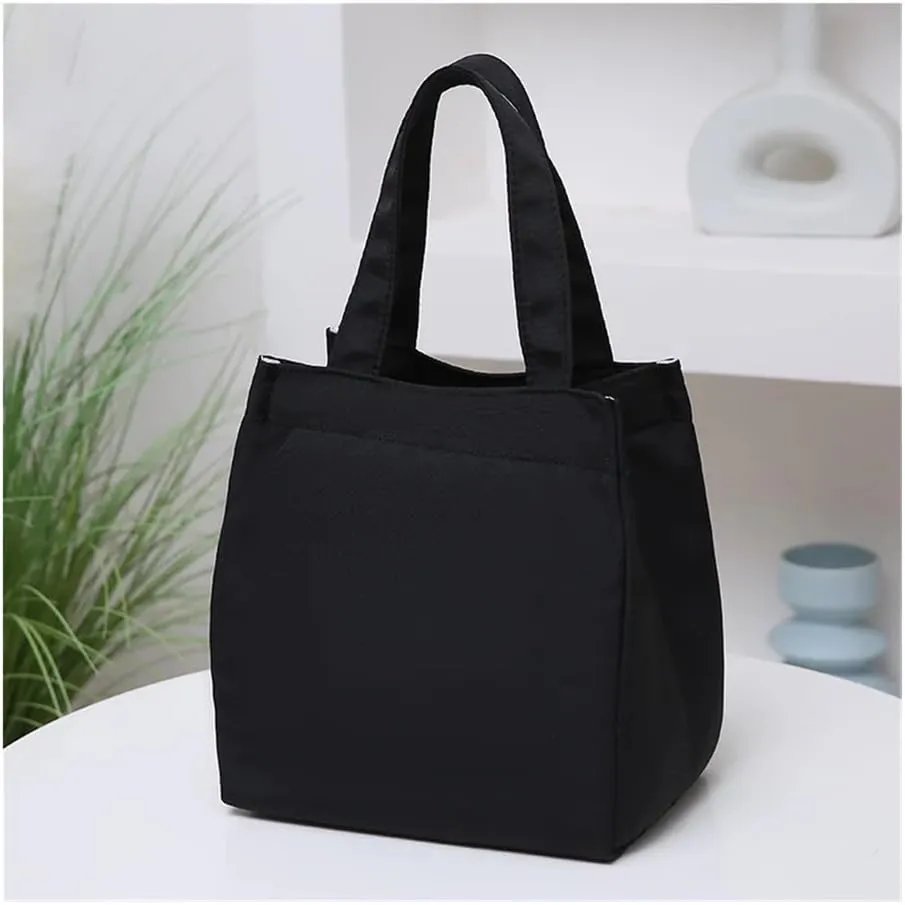 Tote Lunch Bag Portable Lunch Bag Multifunctional Tote Lunch Bag Lunch Bag Easy to Clean Suitable for Work Student Outdoor Camping Office and So On(Yellow)