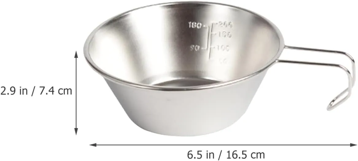 TOYANDONA Camping Makgeolli Bowl Multi Function Wine Cup Reusable Water Bowl for Outdoor Adventures Convenient and