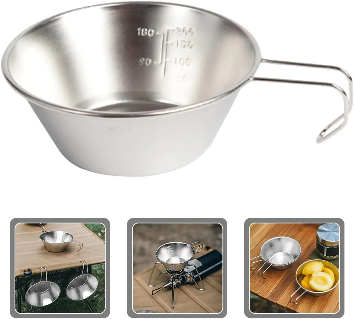 TOYANDONA Camping Makgeolli Bowl Multi Function Wine Cup Reusable Water Bowl for Outdoor Adventures Convenient and
